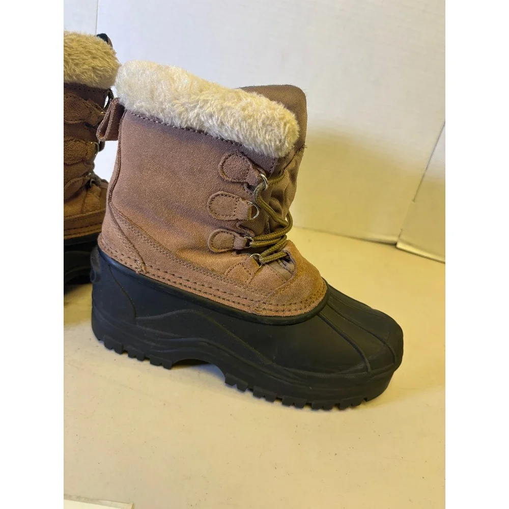 Itasca Cedar Mens Size 8 Brown Leather Insulated Waterproof Snow Duck Boots